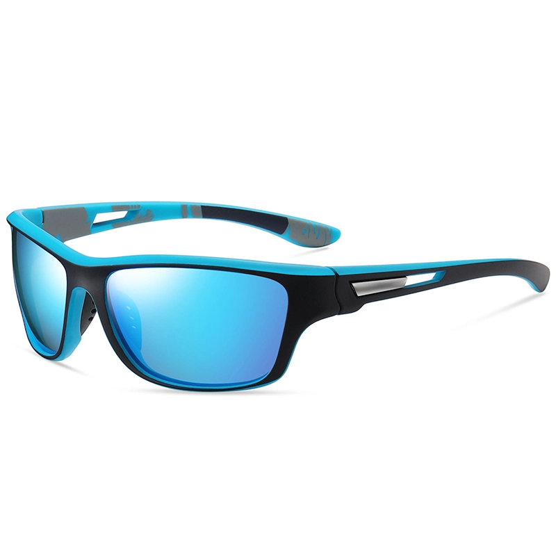 Fashion Sports Sunglasses PC Frame Polarized Lens with Colorful Mirror Sunglasses