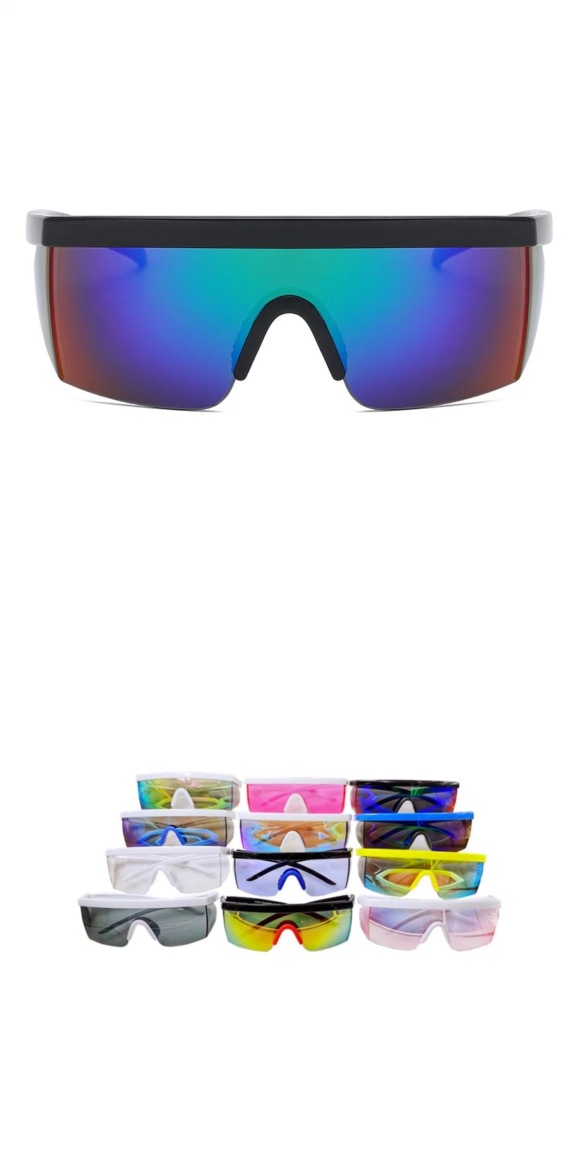 Inno-Aj007 Manufacturer Direct Selling Multicolor Options Reflective Sport Glasses Revo Gradient Glasses Custom Logo Eco-Friendly