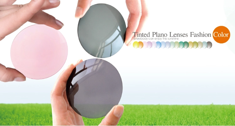 1.56 Rx Tinting Color Optical Lens; High Quality Tinted Sun Lenses