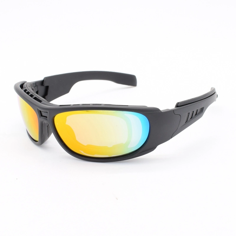 C6 Polarized Glasses CS Tactical Motorcycle Hunting Shooting Bullet-Proof Tactical Glasses with 4 Lens