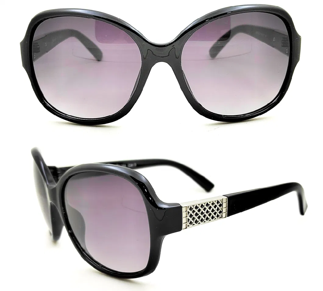 Retro PC Custom Women Fashion Purple Lens Pearl Frame Sunglasses