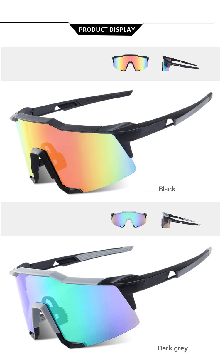 Sport Eyeswear Gafas Ciclismo Oversized PC UV400 Spring Hinge Outdo Sports Sunglasses