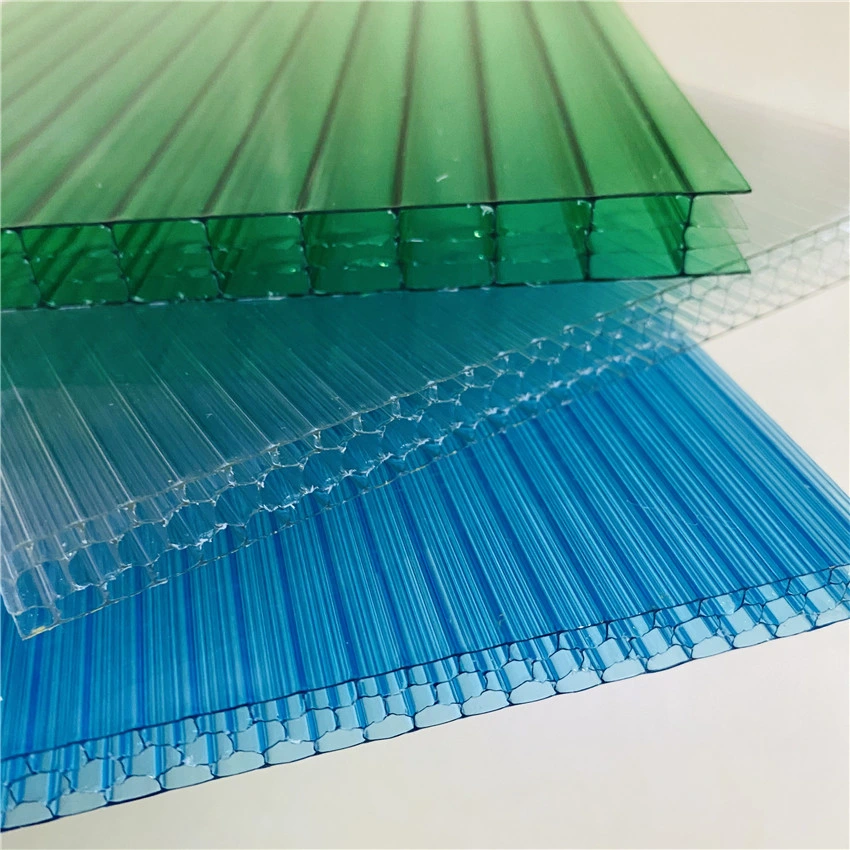 China Factory Price 4mm 8mm 16mm Building Material PC Panel Color Hollow Sheet Polycarbonate Corrugated Sheets Greenhouse Roof Solid Sun Board Plastic Sheets