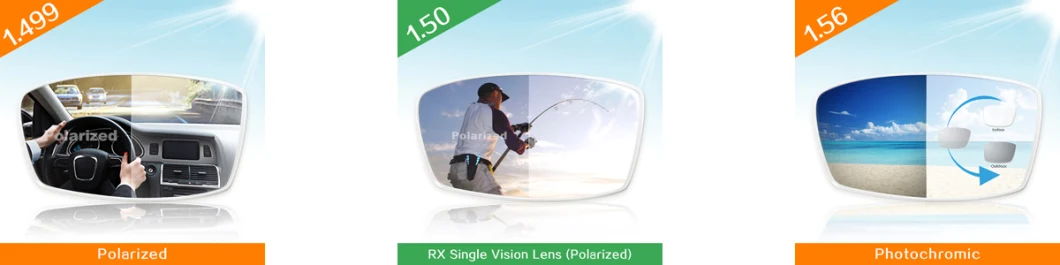 High Index 1.74 Mr-174 Asp Single Vision Hmc Shmc Optical Lens