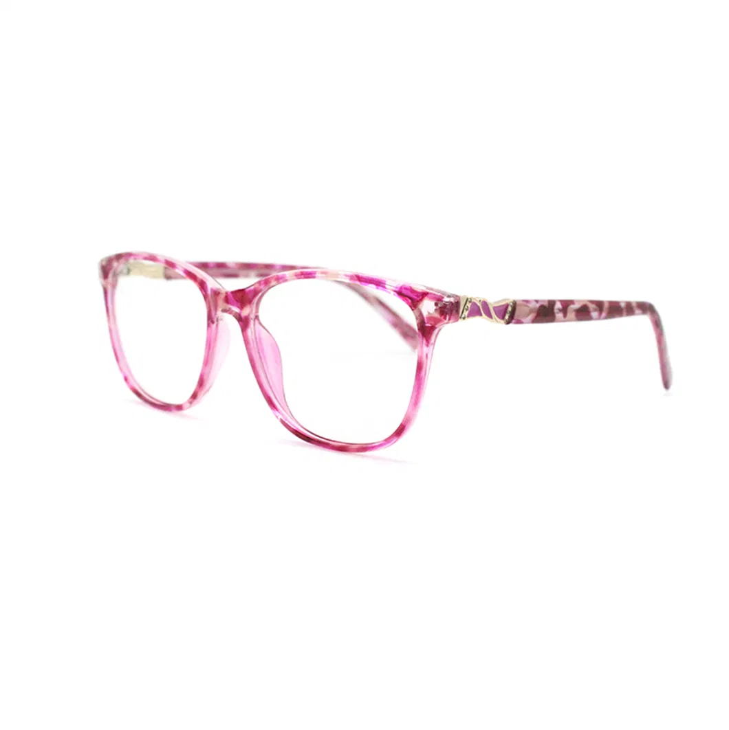 Casual Wearing Women Full Rim Rectangle Plastic Injection Eyeglasses Frames