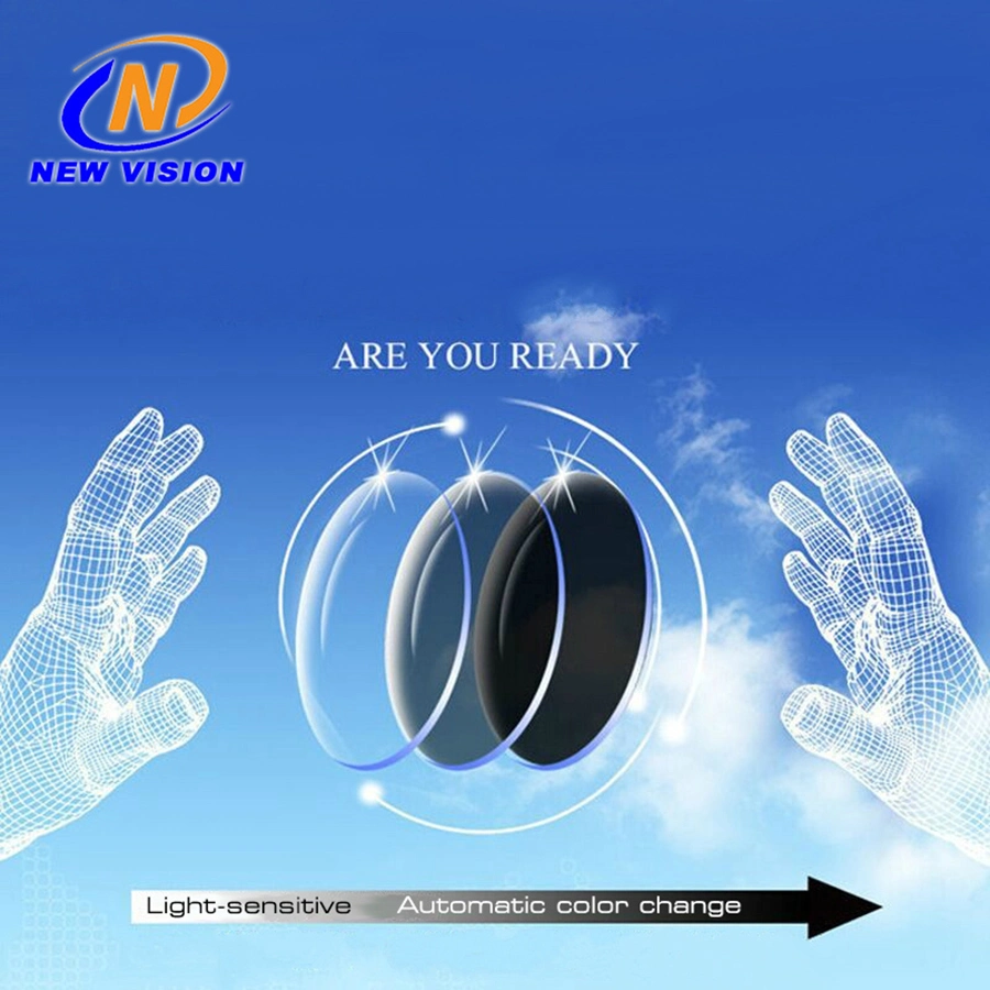 1.56 New Generation Photogray Resin Opthlamic Ar Coating Optical Lens