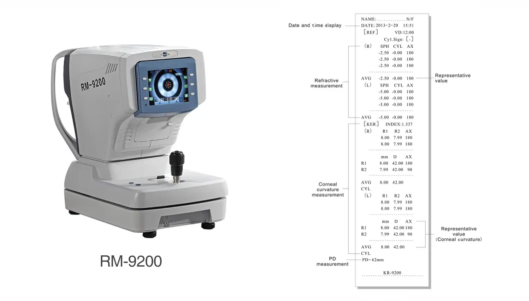 CE Approved Autorefractor, Auto Refractometer with Keratometer