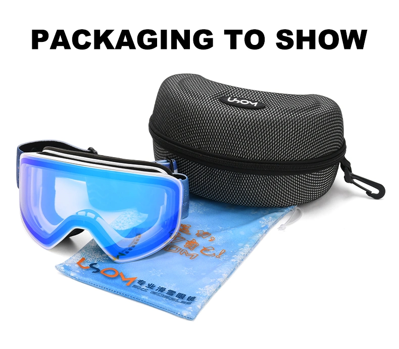 TPU Frame Ski Goggles Windproof Winter Sport Sunglasses for Skating Snowmobile Glasses