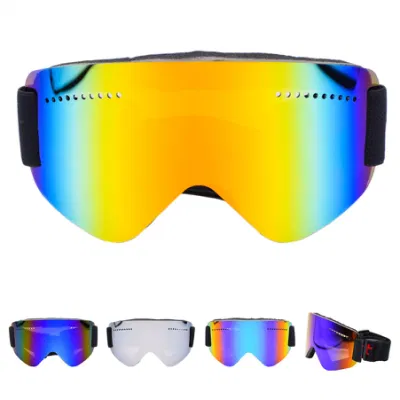  Deportes de nieve gafas de esquí OEM Custom Wholesale Protección Anti-niebla Lentes de una capa de Snowboard de esquí Gafas para hombres mujeres