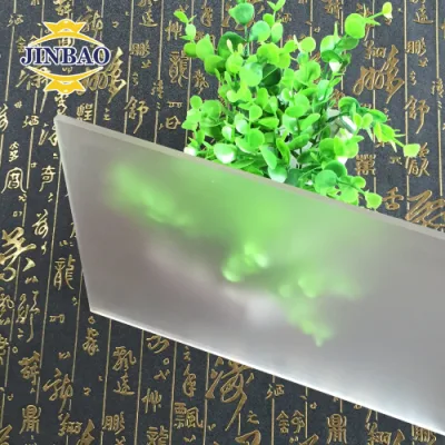  Jinbao mate transparente de color claro paneles Acrylico 122x244mm fotocromáticos panel acrílico coche guardia estornudo PMMA para publicidad