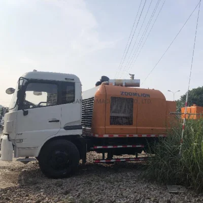  Bomba de línea de hormigón montada en camión rehabilitada 100m3/H Zoomlion