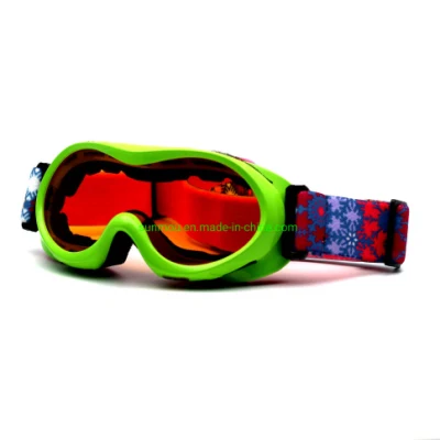  K0066 Super Anti-Fog al por mayor de niños de una sola lente Ski &amp; Snowboard gafas de diseño de nuevos deportes al aire libre compatible con cascos gafas para Boys &amp; Girls