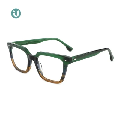 Nueva llegada Vintage Eyewear gafas de plástico marcos de acetato de óptica masculina gafas
