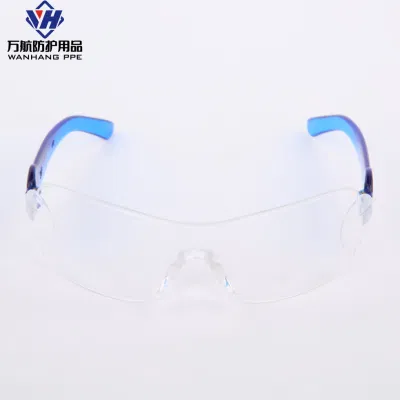  Ventas calientes arañazos anti-polvo niebla transparente del ojo Industrial gafas Gafas de protección de las obras de seguridad
