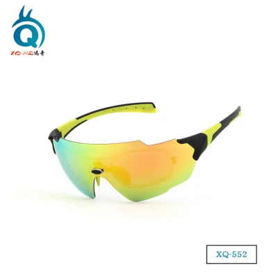 Gafas de sol de bicicleta fotocrómica de moda con gafas de sol deportivas personalizadas