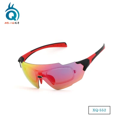 Gafas de sol de bicicleta fotocrómica de moda con gafas de sol deportivas personalizadas