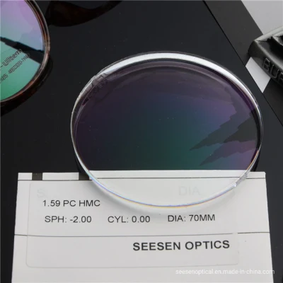 1.59 Revestimiento antirreflectante PC Lentes de policarbonato estándar para los niños