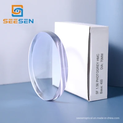 Sf Photogray/marrón 1.56 óptica lentes de anteojos recetados lentes fotocromáticos