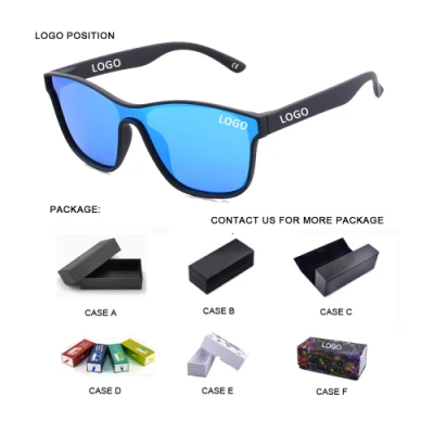 Mayorista OEM armas intercambiables UV400 calidad protectora Tac espejo azul Gafas de sol de pesca polarizadas con policarbonato