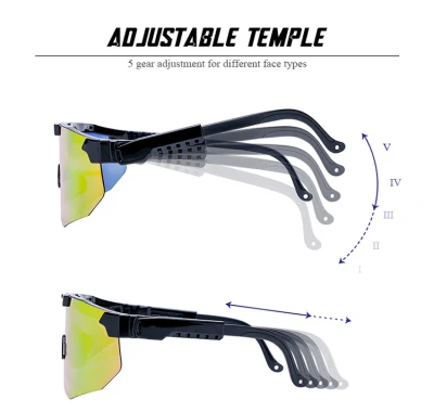 Mayorista Custom Brand Designer UV400 Polarizado gafas de sol deportivas para ciclismo Béisbol de running