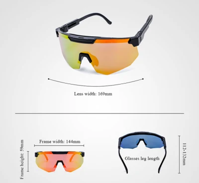 Mayorista Custom Brand Designer UV400 Polarizado gafas de sol deportivas para ciclismo Béisbol de running