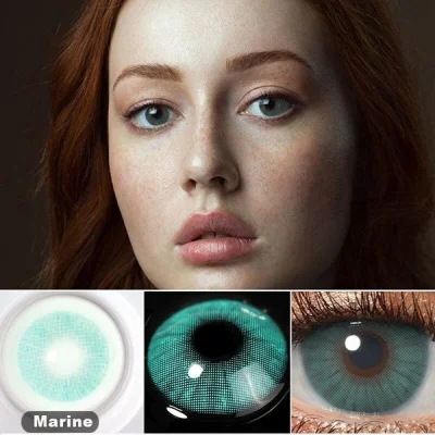 Natural Color claro Pale Verde lentes de contacto sin receta 14,2mm 8,5mm