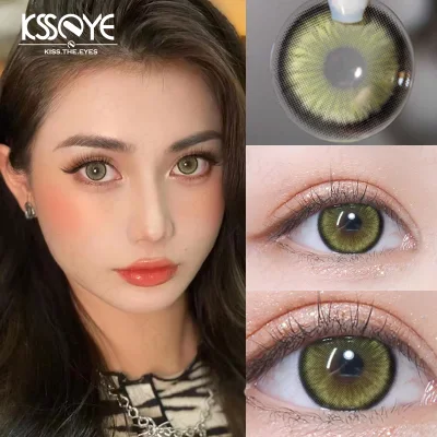 Natural Color claro Pale Verde lentes de contacto sin receta 14,2mm 8,5mm