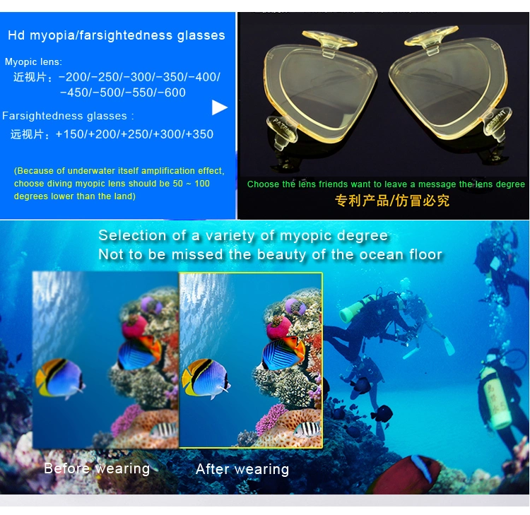 Small Wholesale Patent Whale Brand Fashionable Unique DIY Ornaments Revo Mirrored Diving Goggles