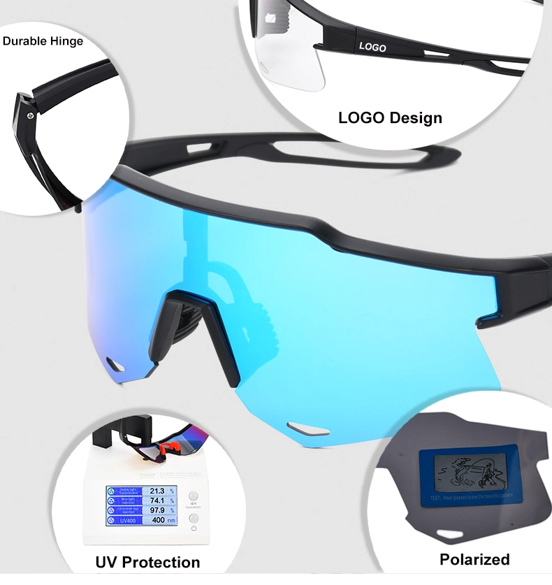 OEM Customized Unisex Polarized Outdoor Running Fishing Glasses Fashion Anti Glare Cycling Baseball Sport Sunglasses