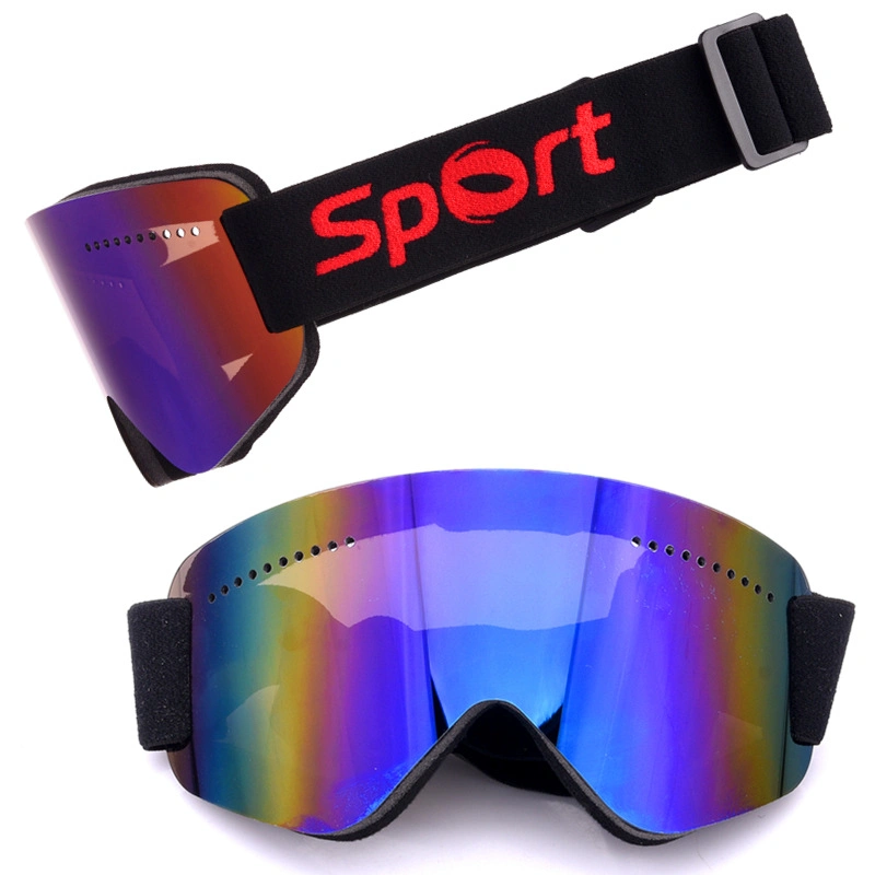 Snow Sports Eyewear Ski Goggles OEM Custom Wholesale Protective Anti-Fog Single Layer Lens Snowboard Ski Glasses for Men Women