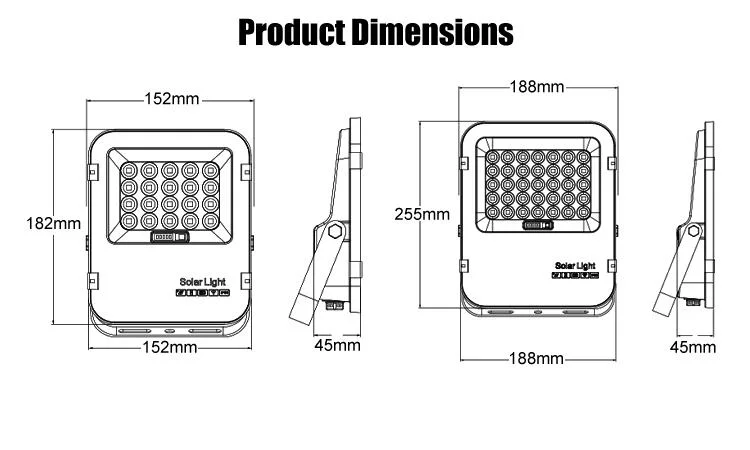 300W China Made Modern Best-Selling Solar Floodlight IP65 Outdoor Solar Lighting Uses Anti-Ultraviolet Optical Lens