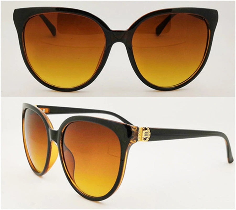 2024 New PC Lady Cat Eye Yellow Lens Sunglasses