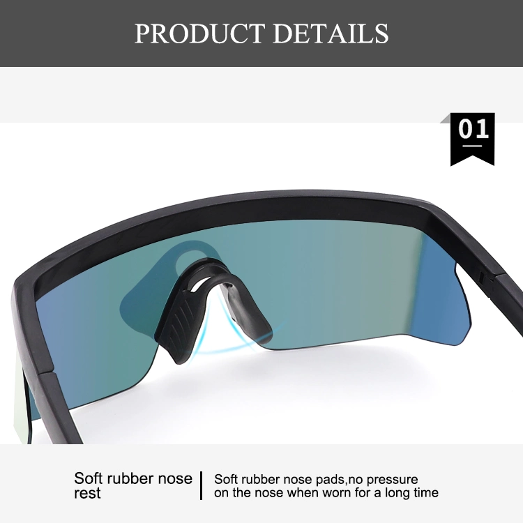 Plastic Flat Top Shield Safety Lightweight Sports Eyewear