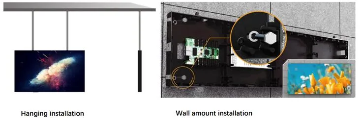 Indoor and Outdoor Wide Viewing Angle Aluminum Cabinet Full Color Sign Board Advertising Full Color Video Wall LED Display Screen