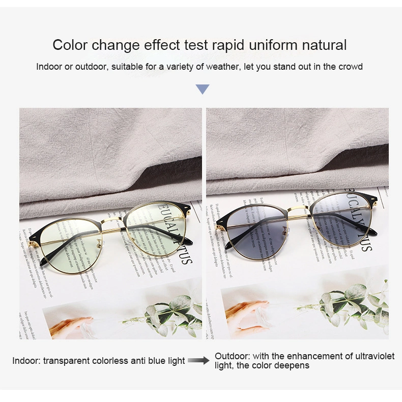 New Polarized Photochromic Photosensitive Sunglasses Fishing Driving Toad Mirror Men and Women Riding Mirror