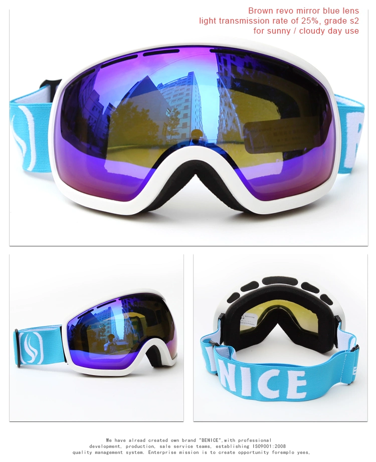 Big Frame Ski Goggles Full UV Protection Snow Sports Glasses