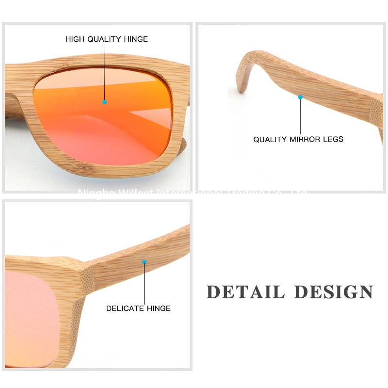 Green Bamboo Wood Sunglasses for Summer Biodegradable