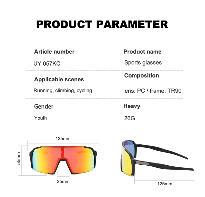 Wholesale Fashion Design Youth Mirror Lens UV Protection Outdoor Baseball Sport Sunglasses