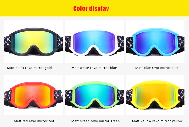 Cheap Classic Customized Exchangeable Anti Fog Snow Goggles Ski Glasses