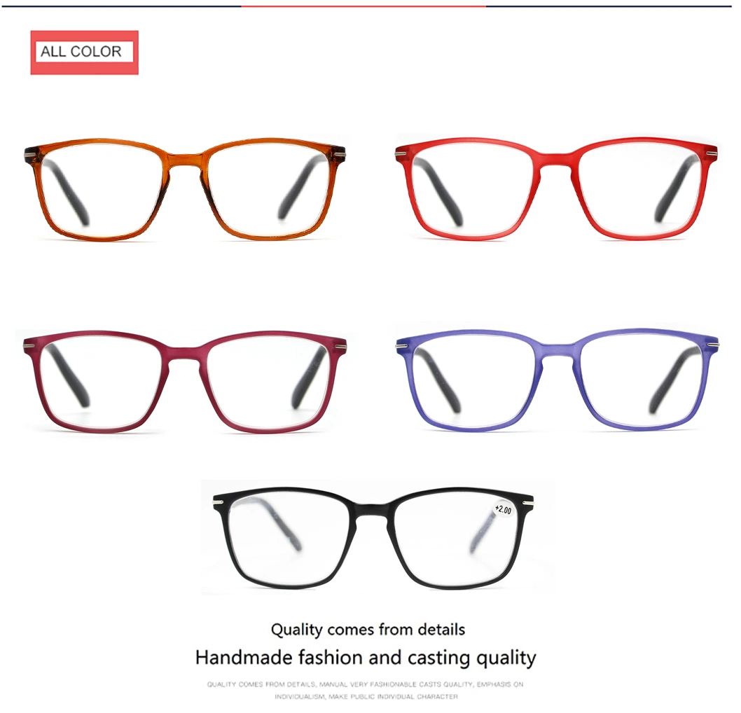 Handmade Casting Quality Square Frame Designer Eyewear Stylish Friendly Material Reading Glasses