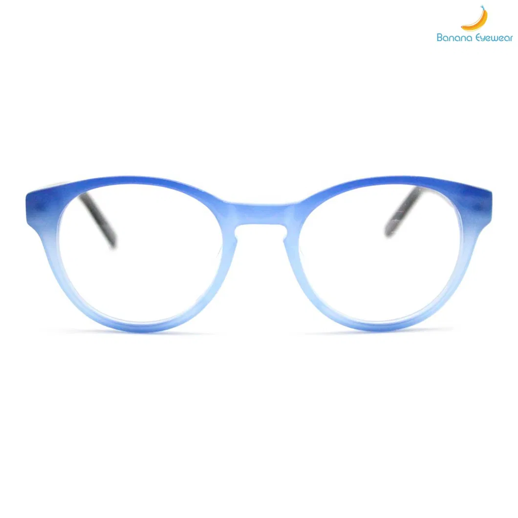 Graduated Blue Fashion Acetate Model for Optical Frame Spectacle Wholesale Eyewear