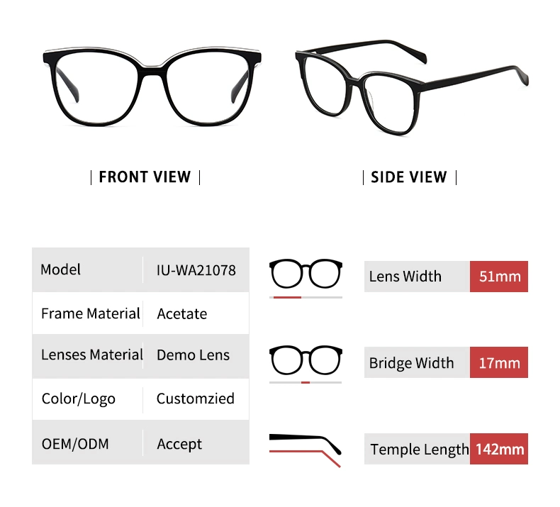 High Quality Optical Frame Eyeglasses Custom Mens Eyeglass Frames for Men