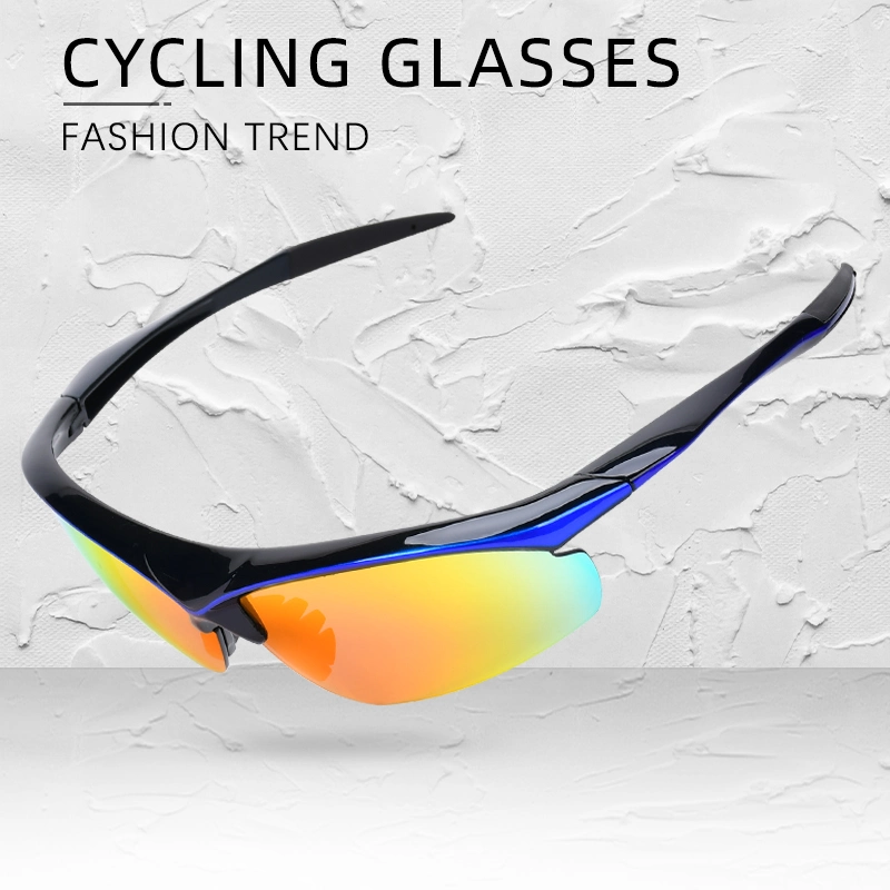 Factory OEM Unisex Custom Logo Outdoor Protective Sport Safety Eyewear Unisex Polarized Cycling Sunglasses Biking Glasses