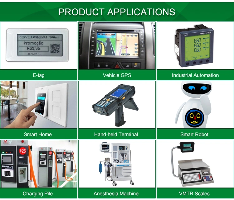 Monochrome 20*2 COB Character LCD Screen/LCD Module/LCD Display with Stn Blue/Green/Black