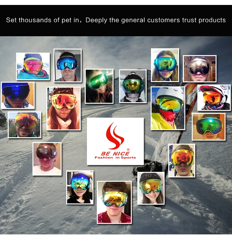 High Quality Revo Colorful Lenses Snow Goggles Ski Glasses