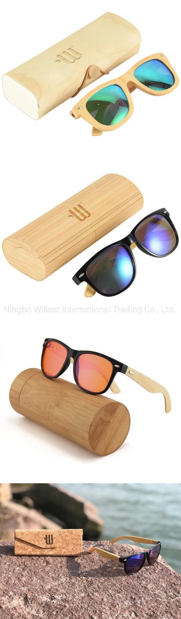 Willest Bamboo Polarized Casual Sunglasses Men and Women Car Fishing Golf Driving Sunglasses Sun Glasses