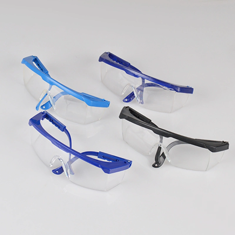 Wholesale Clear Lens Adjustable Anti-Scratch Safety Goggles Eyeglasses Eyewear for Worker