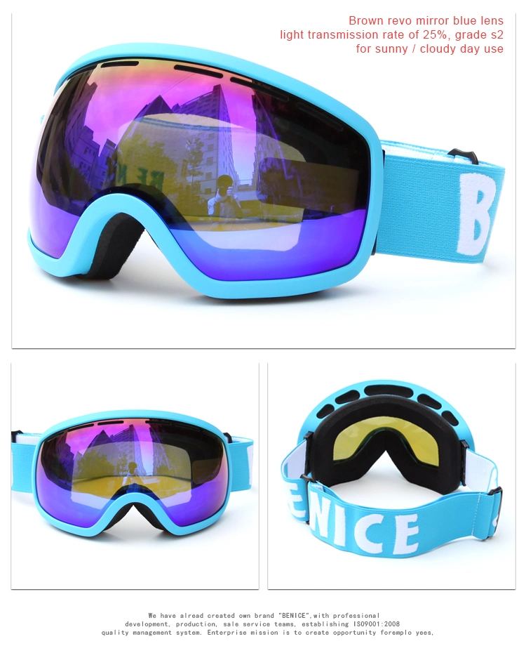 Big Frame Ski Goggles Full UV Protection Snow Sports Glasses