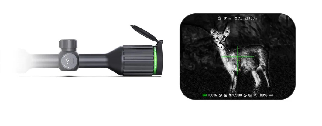 Long Viewing Range Thermal Imaging Scope Heat Detection up to 2, 000 Yards