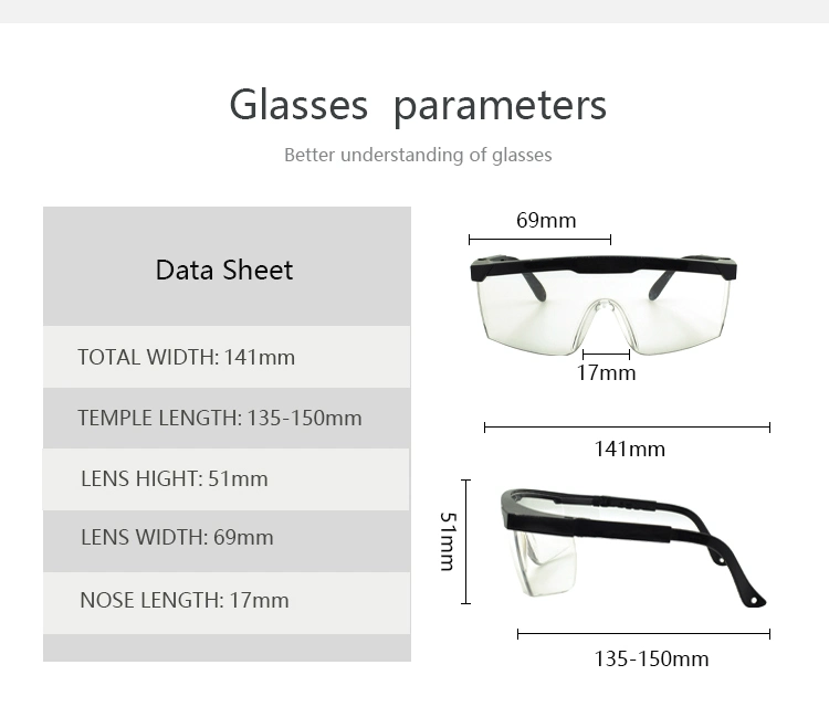 Laser Protection Safety Custom 200nm-2000nm IPL Laser Safety Glasses Od+4 Stylish Protective Eyewear